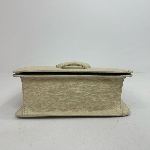 Vintage Loewe Barcelona Bag Cream Leather Top Handle - Picture 7 of 12